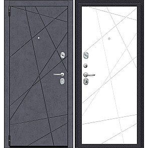 Дверь входная Porta R-3 15/15 Graphite Art/Super White, 2 замка