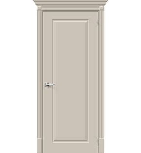 Дверь межкомнатная Скинни-10 Эмаль Creamy, без декора, глухая, без стекла, без кромки, скиновая