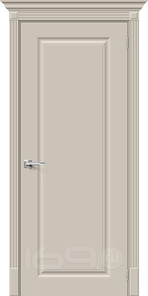 Дверь межкомнатная Скинни-10 Эмаль Creamy, без декора, глухая, без стекла, без кромки, скиновая