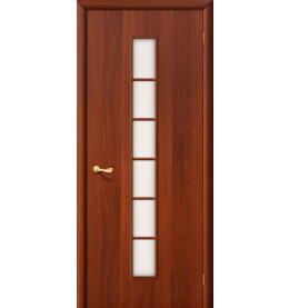 Дверь межкомнатная 2С Финиш Флекс, Ламинированные, Л-11 (ИталОрех), остекленная, сатинат белый, каркасно-щитовая