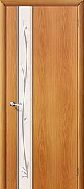 Ламинированная межкомнатная дверь "31X" Миланский орех остекление белое матовое