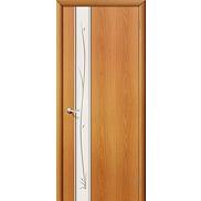 Ламинированная межкомнатная дверь "31X" Миланский орех остекление белое матовое