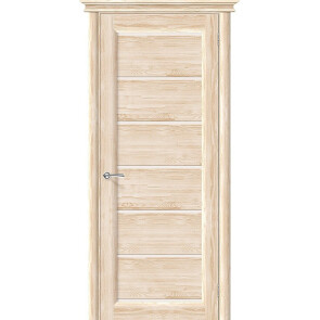 Дверь межкомнатная М2 Массив Под покраску, остекленная, сатинат белый, царговая