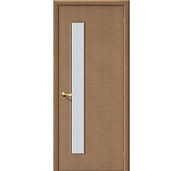 Ламинированная межкомнатная дверь «Гост» МДФ остекление Кризет белое