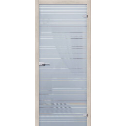 Дверь межкомнатная Грация Стеклянные Белое сатинато, остекленная, сатинат белый, царговая