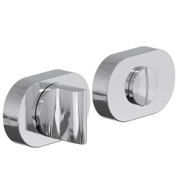 Фиксатор на овальной розетке «System R015W6» Хром