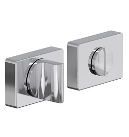 Фиксатор на прямоугольной розетке «System R015W6» Хром