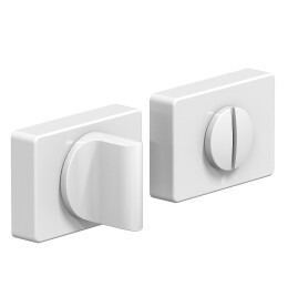 Фиксатор на прямоугольной розетке «System R015W6» Матовый белый
