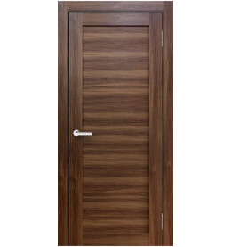 Дверь межкомнатная Х-1 Экошпон, Орех, глухая, царговая