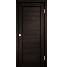 Дверь межкомнатная Х-1 Экошпон, Венге, глухая, царговая