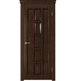 Дверь межкомнатная Квадра Шпонированные, Тон каштан, глухая, каркасно-щитовая