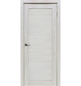 Дверь межкомнатная Лайт-1 Экошпон, Белая лиственница, глухая, царговая