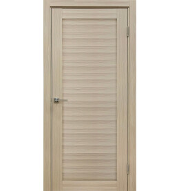 Дверь межкомнатная Лайт-1 Экошпон, Кремовая лиственница, глухая, царговая