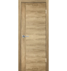 Дверь межкомнатная Лестер 1 Экошпон, Дуб шале натуральный, глухая, каркасно-щитовая