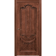 Дверь межкомнатная Муар Шпонированные Тон Орех-2, глухая, кромка нет, каркасно-щитовая