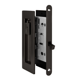 Защелка с ручками для раздвижных дверей SH.URB153.KIT011-BK (SH011 URB) BPVD-77 вороненый никель