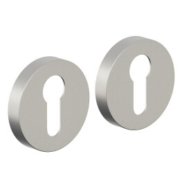 Накладка цилиндровая на круглой розетке Bravo AR-11CL (SS) нержавеющая сталь