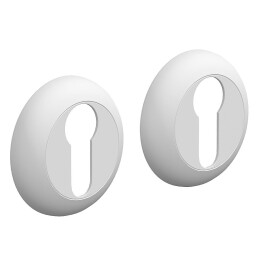 Накладка цилиндровая на круглой розетке Bravo «A/Z-4CL» W Белый