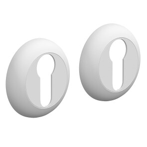 Накладка цилиндровая на круглой розетке Bravo «A/Z-4CL» W Белый