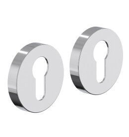 Накладка цилиндровая на круглой  розетке Bravo System R012Y Хром