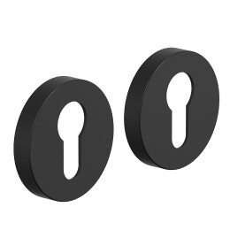 Накладка цилиндровая на круглой  розетке Bravo System R012Y МатЧерный