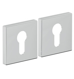 Накладка цилиндровая на квадратной розетке Bravo AS-3CL Chrome