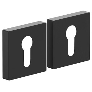 Накладка цилиндровая на квадратной розетке Bravo AS-6CL Sblack