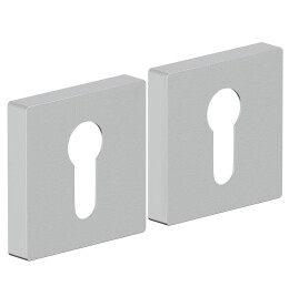 Накладка цилиндровая на квадратной розетке Bravo AS-6CL Schrome