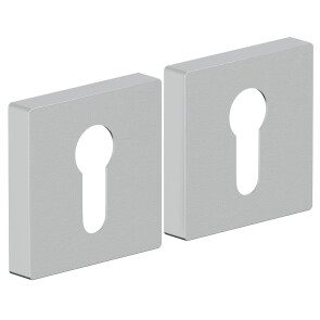 Накладка цилиндровая на квадратной розетке Bravo AS-6CL Schrome