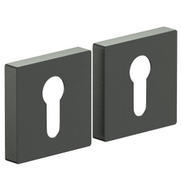 Накладка цилиндровая на квадратной розетке Bravo AS-6CL Sgraphite