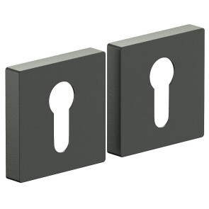 Накладка цилиндровая на квадратной розетке Bravo AS-6CL Sgraphite