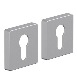 Накладка цилиндровая на квадратной  розетке Bravo System R011Y БрашМатХром