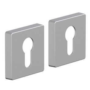 Накладка цилиндровая на квадратной  розетке Bravo System R011Y БрашМатХром