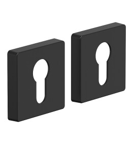 Накладка цилиндровая на квадратной  розетке Bravo System R011Y МатЧерный