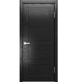 Дверь межкомнатная Нео-4 Шпонированные, Тон неро, глухая, каркасно-щитовая