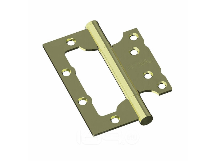 Петля без врезки стальная Bravo F-4-2BB 100*75*2,5 G Золото (универс.)