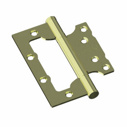 Петля без врезки стальная Bravo F-4-2BB 100*75*2,5 G Золото (универс.)