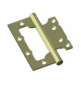 Петля без врезки стальная Bravo F-4-2BB 100*75*2,5 G Золото (универс.)