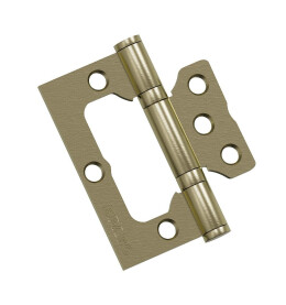 Петля без врезки стальная Bravo F-4-2BB 75*64*2,5 AB Бронза (универс.)