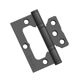 Петля без врезки стальная Bravo F-4-2BB 75*64*2,5 SB МатЧерный (универс.)