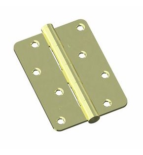 Петля врезная стальная Bravo RS-7-4BB 100*70*2,5 G Золото (универс.)