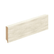 Плинтус Nordic Oak Белый Экошпон 2400х70х16 мм