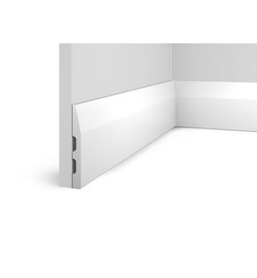 Плинтус HI WOOD полистирол белый 119x14