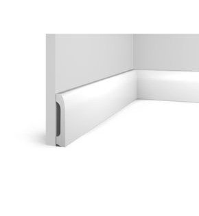Плинтус HI WOOD полистирол белый 69x14