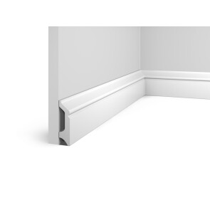 Плинтус HI WOOD полистирол белый 77.5x21