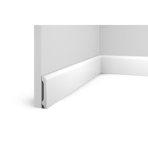 Плинтус HI WOOD полистирол белый 80x14