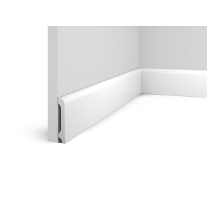 Плинтус HI WOOD полистирол белый 80x14