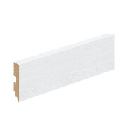 Плинтус White Silkwood Светлый ПЭТ 2400х70х16 мм