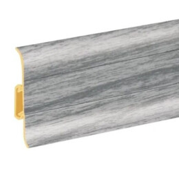 Плинтус 078 Дуб светло-серый Серый ПВХ 2200х59х22 мм