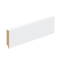 Плинтус White Pro Белый Винил 2400х70х16 мм